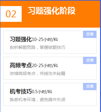 習題強化階段