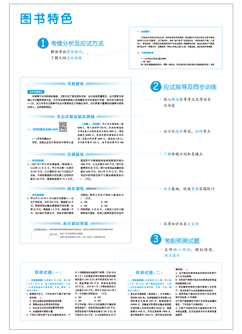 抓住機會！中級會計實務應試指南圖書特點&試讀