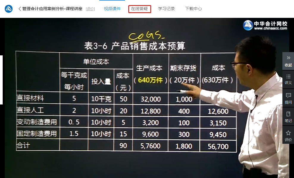 會計實務暢學卡-管理會計系列課程展示