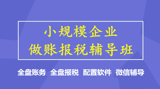 你還不會小微企業(yè)做賬、報稅嗎？學完就上崗