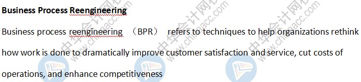 BEC知識點：Business Process Reengineering