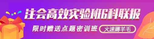注會高效實驗班6科聯報限時送點題密訓班