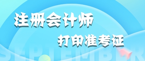 2020年內蒙古打印注冊會計師準考證時應該關注哪些內容？