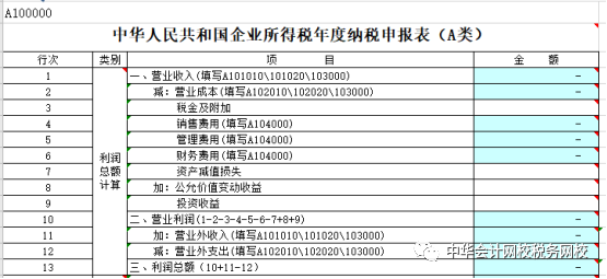政府補助如何在匯算清繳主表中列示？