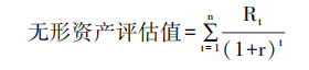 無形資產評估值