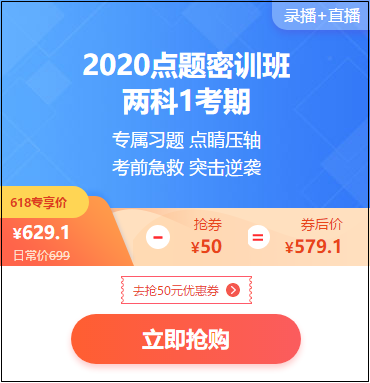 618年中大促 初級購課有福利 20年點題密訓班限時特惠！