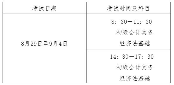江西新余2020年中級會計考試安排公布！
