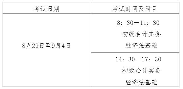 江西南昌2020年高級會計師考試時間為9月6日