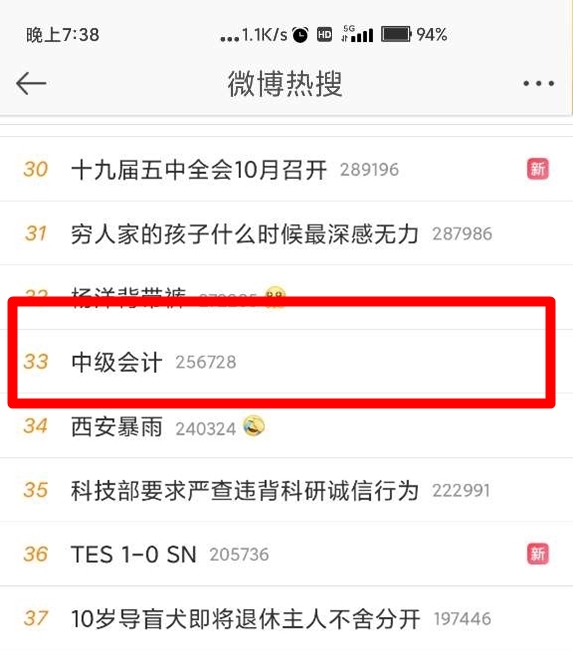上了熱搜的#中級會計#背后 有貼心延課的網校和奮起再戰的考生