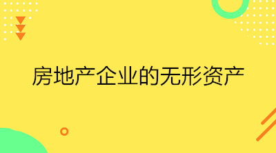 房地產企業的無形資產是什么？一文了解！