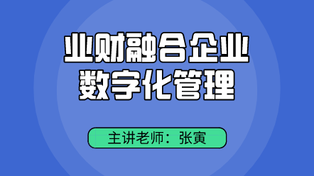 業(yè)財(cái)融合企業(yè)數(shù)字化管理 