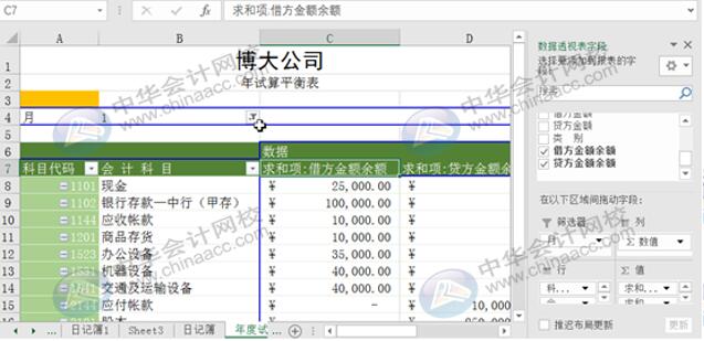 Excel實操技能：用Eexcel編制試算平衡表！
