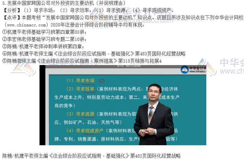 2020注會職業能力綜合測試（試卷二）考點總結（考生回憶版）