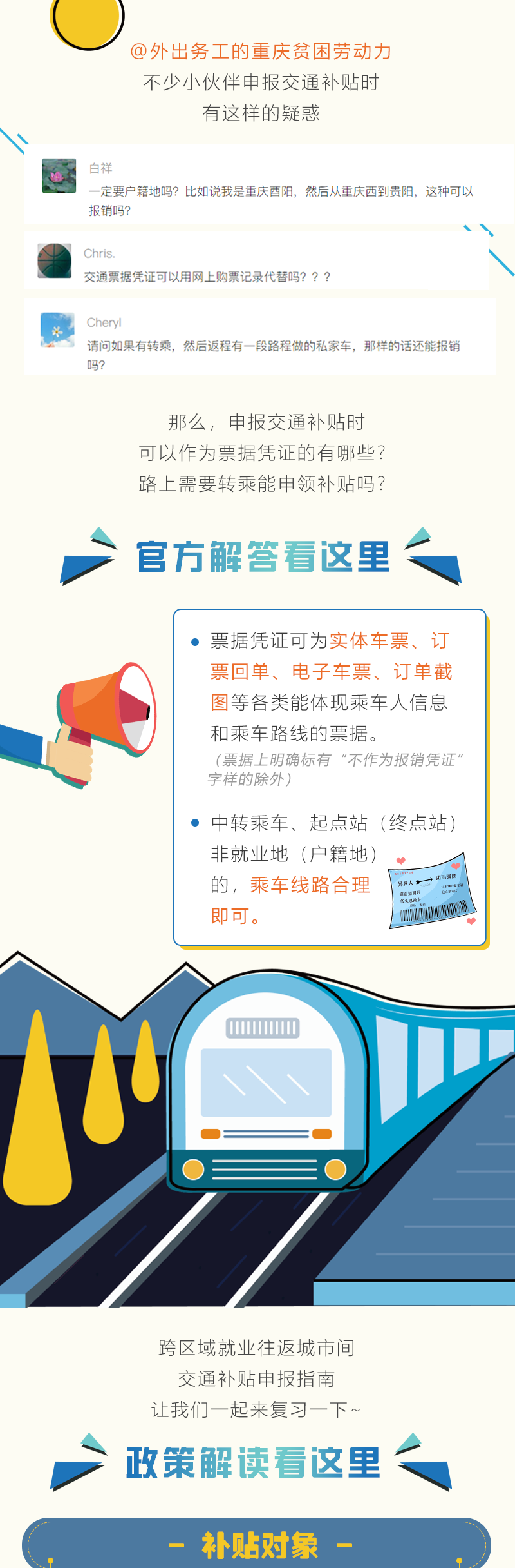 憑票申領交通補貼，這些票據你有嗎？