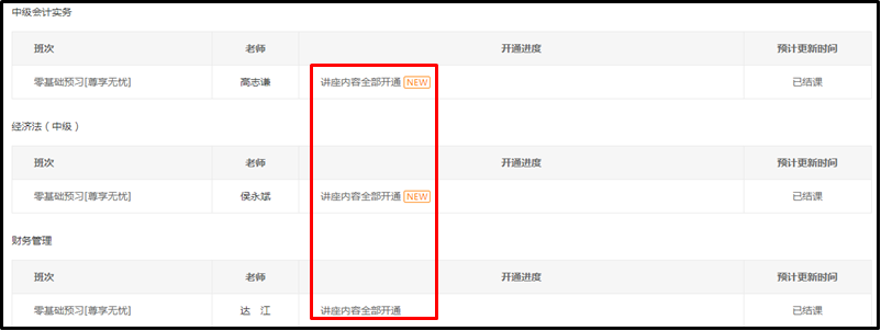 2021中級尊享無憂班預習階段結課啦！還不學嗎？