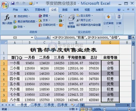 Excel中常見邏輯函數 IF函數與AND函數的使用