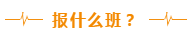 報什么班