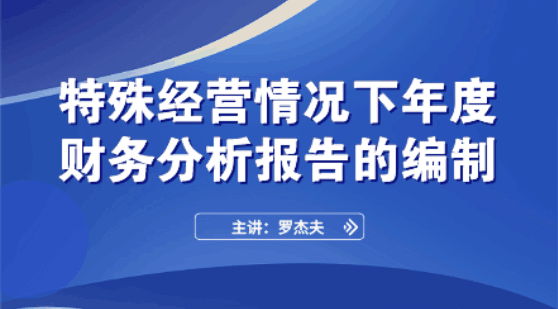 特殊經營情況下全年財務分析報告的編制要點和技巧
