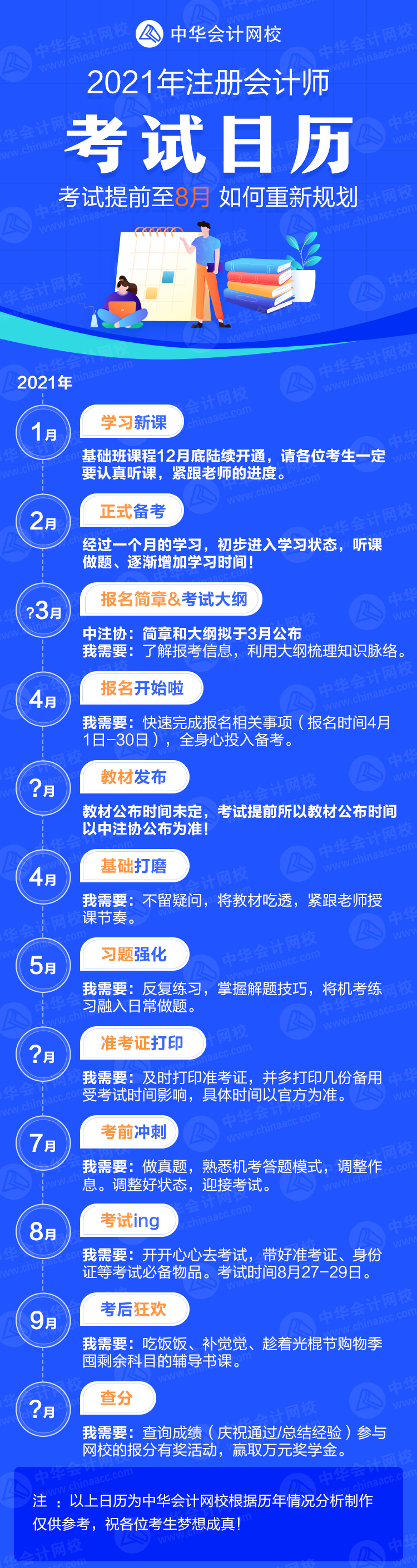 2021年注會考試提前到8月份 考生們應如何調整備考策略？