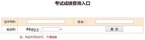 初級經濟師成績查詢入口