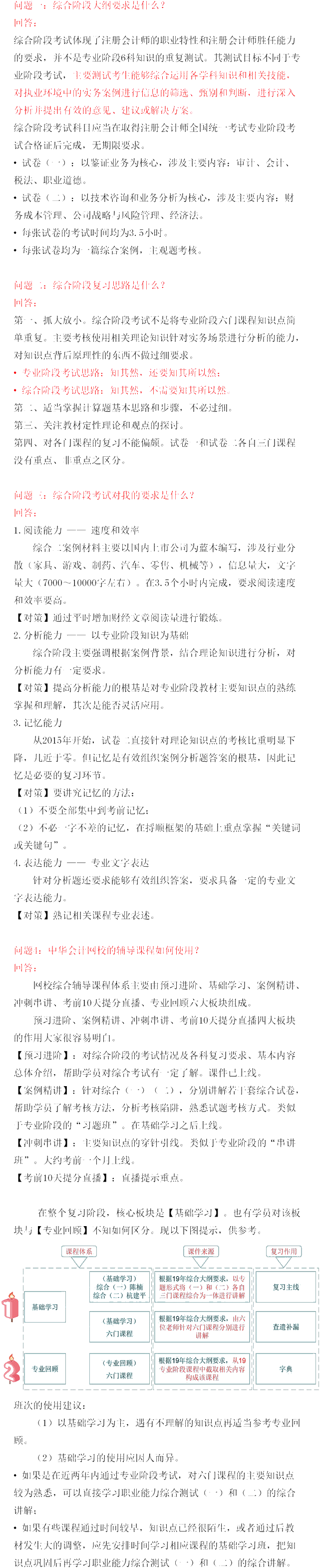 注會(huì)的綜合階段考試是什么意思？如何備考綜合階段？