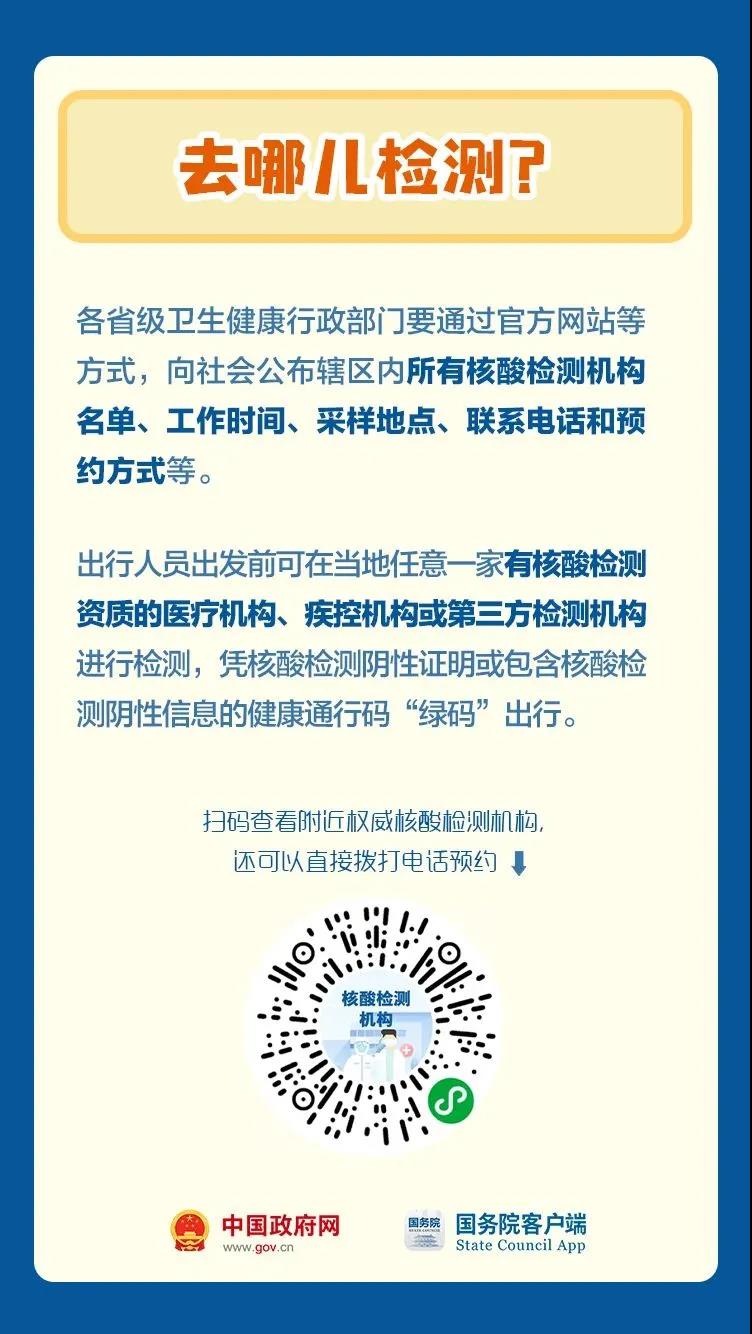 春節期間，關于核酸檢測，這些事情要知道！