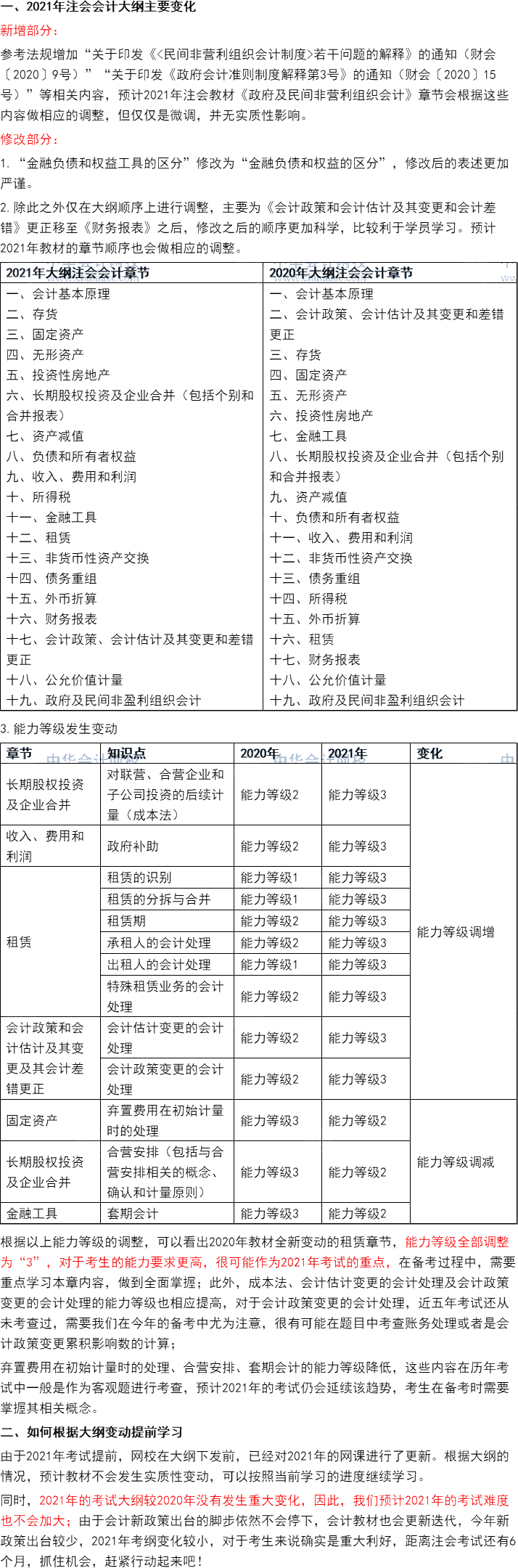 這些考點或將納入2021CPA教材變動！老師直播解讀搶先預約>