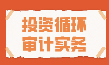 投資循環審計實務方法送上~