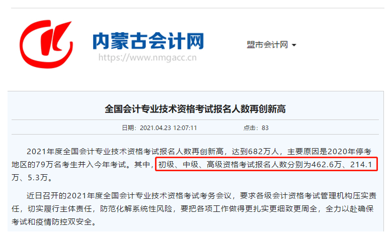 再創新高！2021中級會計報名人數214.1萬人！如何準備考試？