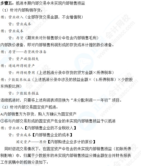 中級會計實務被合并報表攔住了？五步走大法終結篇！【步驟5】
