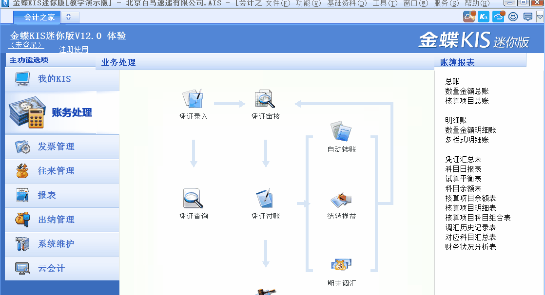 金蝶KIS迷你版如何進行反過賬？詳細操作步驟來了！