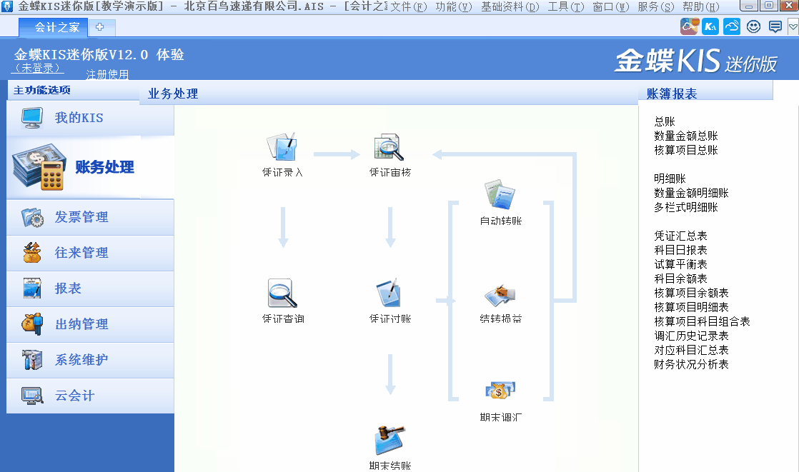 金蝶KIS迷你版如何進行反結賬？詳細操作步驟來了！