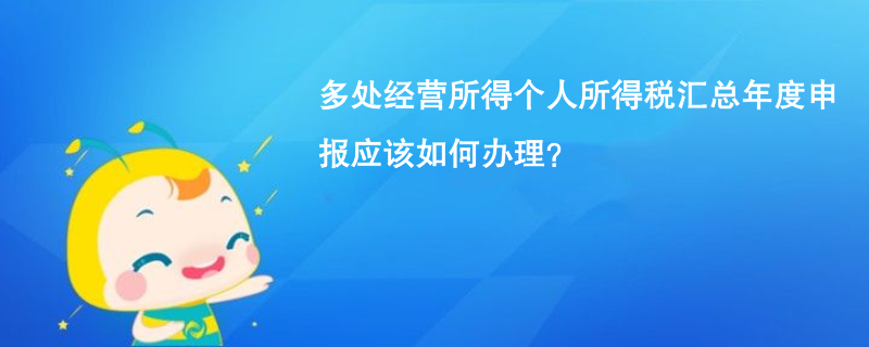 多處經(jīng)營(yíng)所得個(gè)人所得稅匯總年度申報(bào)應(yīng)該如何辦理？