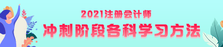 注會考前沖刺階段該如何復習？有什么方法？