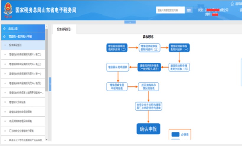 干貨：增值稅一般納稅人主附稅聯合申報網上辦理指南。
