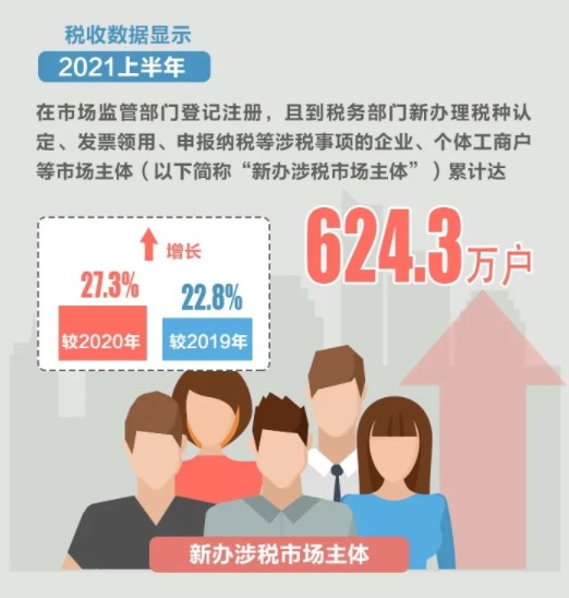 2021上半年新辦涉稅市場主體有哪些亮點？為你揭秘