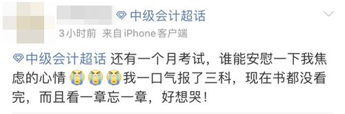 疫情下的備考好焦慮！中級會計考生太難了！