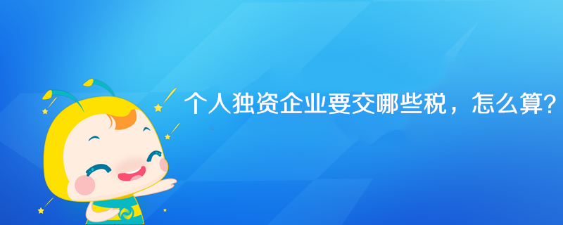 個(gè)人獨(dú)資企業(yè)要交哪些稅，怎么算？