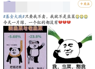 #基金大跌#買啥虧啥！今天的你“綠”了嗎？