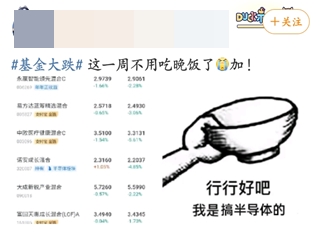 #基金大跌#買啥虧啥！今天的你“綠”了嗎？