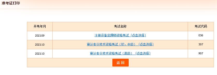 初中級經濟師準考證打印列表