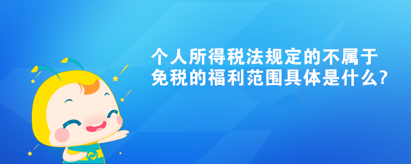 個人所得稅法規定的不屬于可以免稅的福利范圍具體是什么?