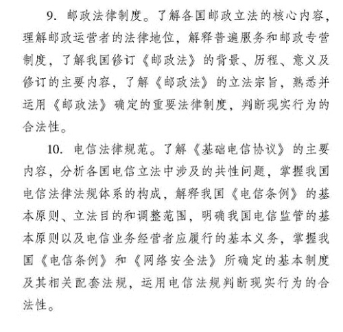 2018年度郵電經濟專業知識與實務（初級）考試大綱