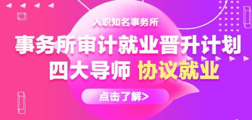 事務所審計就業晉升計劃
