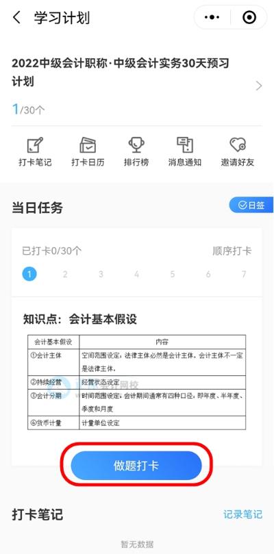 2022中級會計職稱30天預習打卡已開啟 今天你學習了嗎？