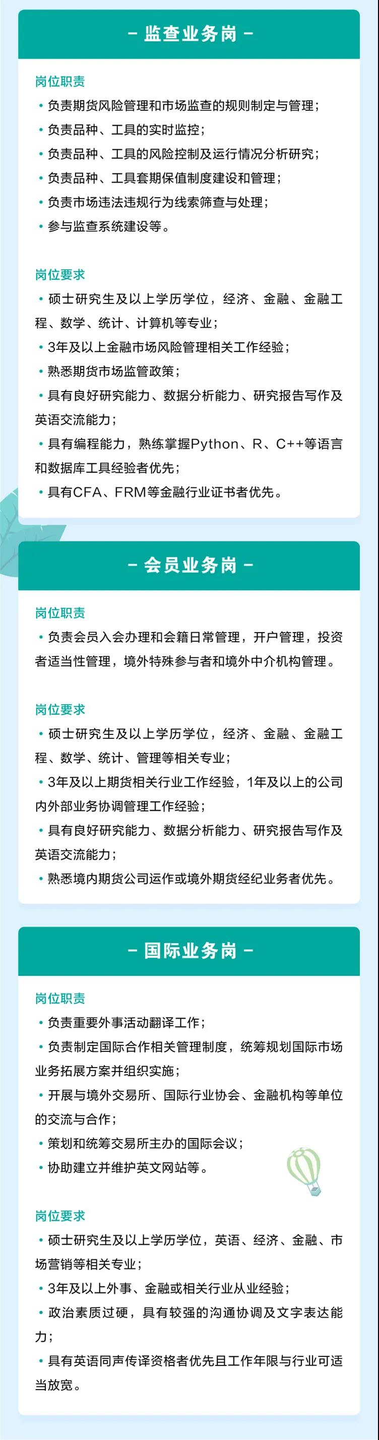 廣州期貨交易所2022春季招聘啟事！有CFA證書優先！