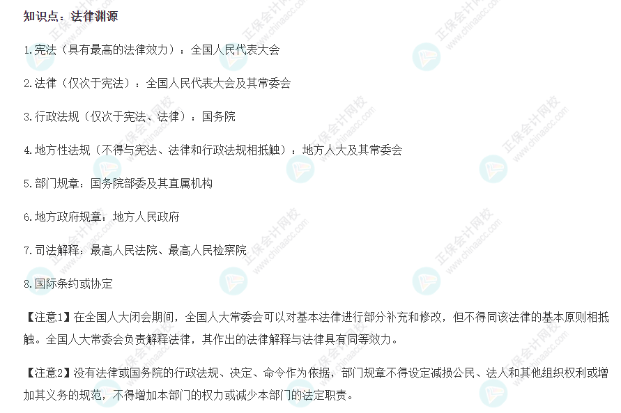 2022注會經濟法基礎階段易錯知識點
