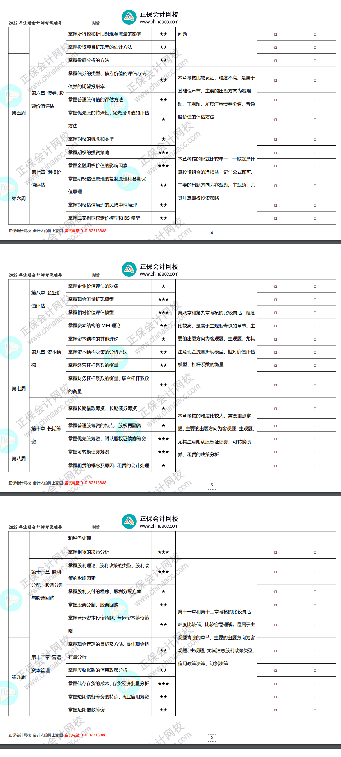 2022年注冊會計(jì)師《財(cái)務(wù)成本管理》基礎(chǔ)階段學(xué)習(xí)計(jì)劃表！