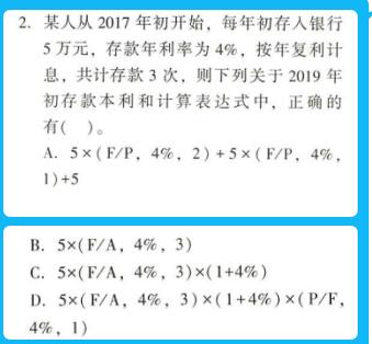 中級會計財務管理答疑精華：貨幣時間價值