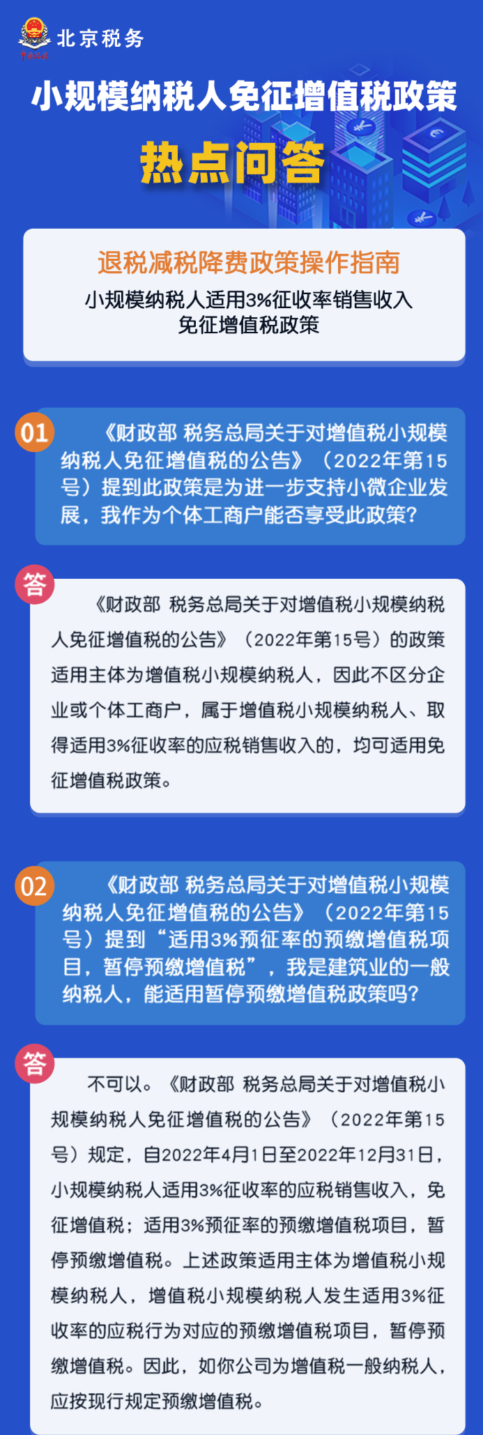 小規模納稅人免征增值稅政策熱點匯總！